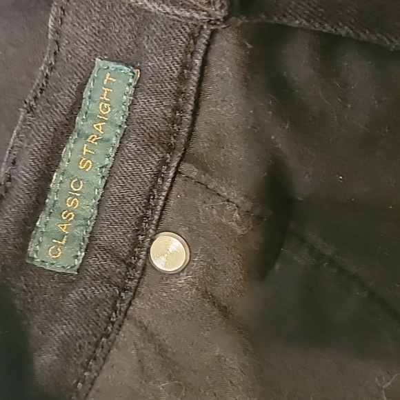 LRL Lauren jeans Co Ralph Lauren Black jeans/pants size 12 Classic Straight leg - Picture 3 of 16